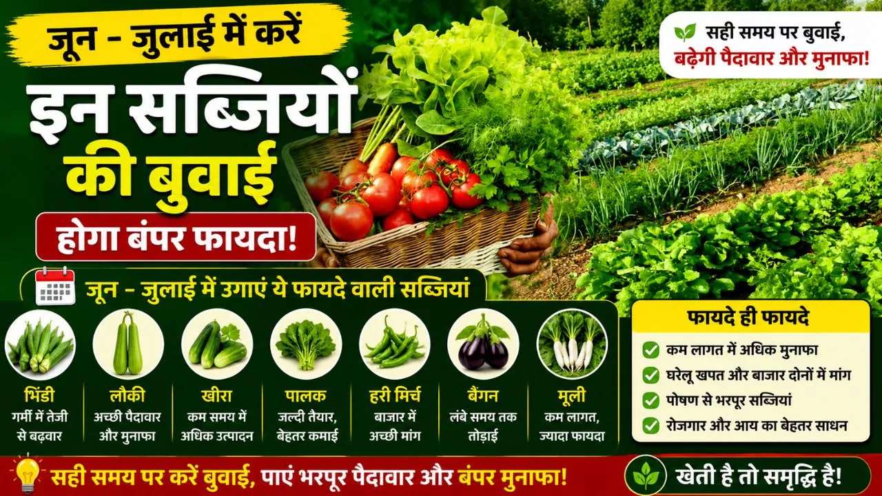 Vegetables to sow in July